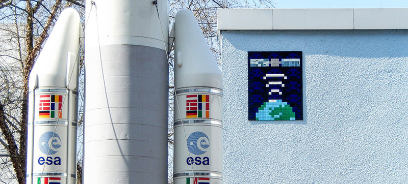 Illustration for article titled The European Space Agency Is Being Littered With Pacman-Style Art